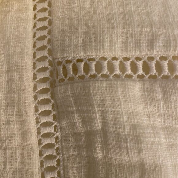 Soft Surroundings Womens Tunic Embroidered Size 3X Artsy Floral Gauzy Boho Lined - Picture 11 of 16